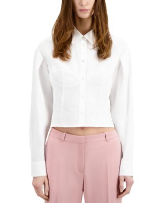 The Kooples - New Popeline Cropped Shirt