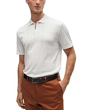 Boss Parkau Regular Fit Quarter Zip Polo Shirt