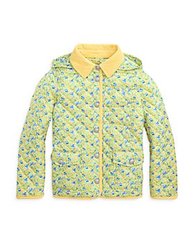 Mini Boden Kids' Floral/Puppy Sherpa Lined Anorak, Multi, 12-18 months