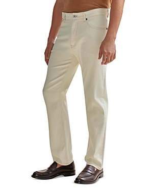 Boss Men's Westwego Regular Straight Fit Jeans in Light Beige