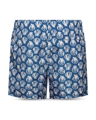 Printed Drawstring 5&amp;quot; Swim Trunks