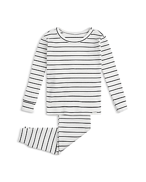 Petit Lem Unisex Ribbed Pyjama Set - Little Kid In Off White