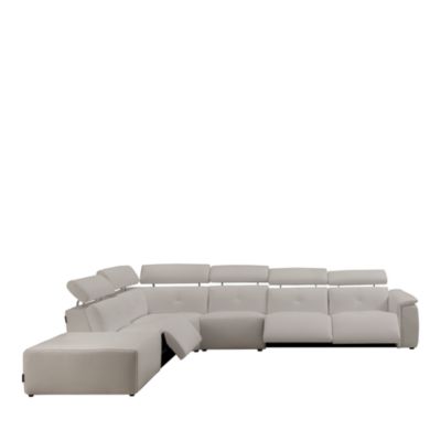 Nuvola 6-Piece Power Reclining Leather Sectional