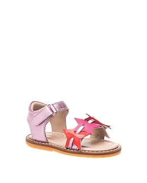 Elephantito Girls' Stars Sandal - Toddler In Fuchsia