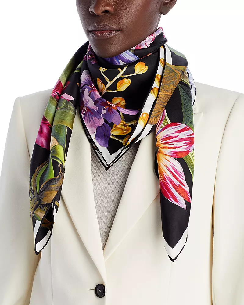 Echo Botanica Silk Square Scarf