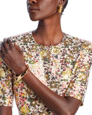 rosetta getty sequin dress Floral Sequin Gown by Rosetta Getty