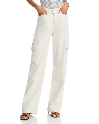 Ag Gatina High Rise Wide Leg Cargo Jeans in Opal Stone