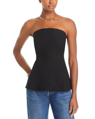 Lucy Paris - Barbara Smocked Strapless Top