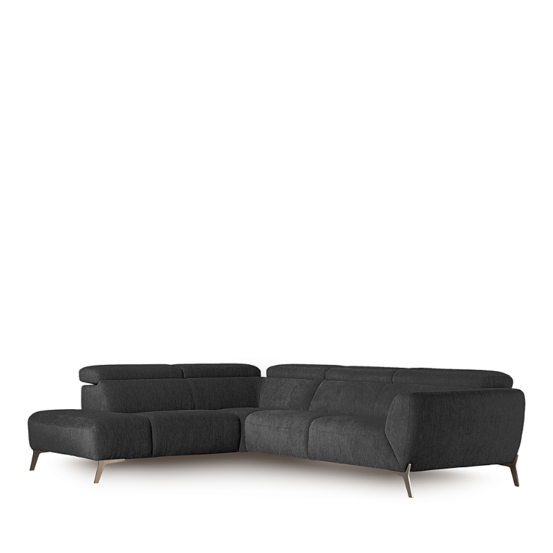 Giuseppe Nicoletti Ardito Sectional In Zoia Dark Gray