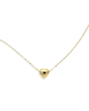 Bloomingdale's Puff Heart Pendant Necklace in 14k Gold, 18