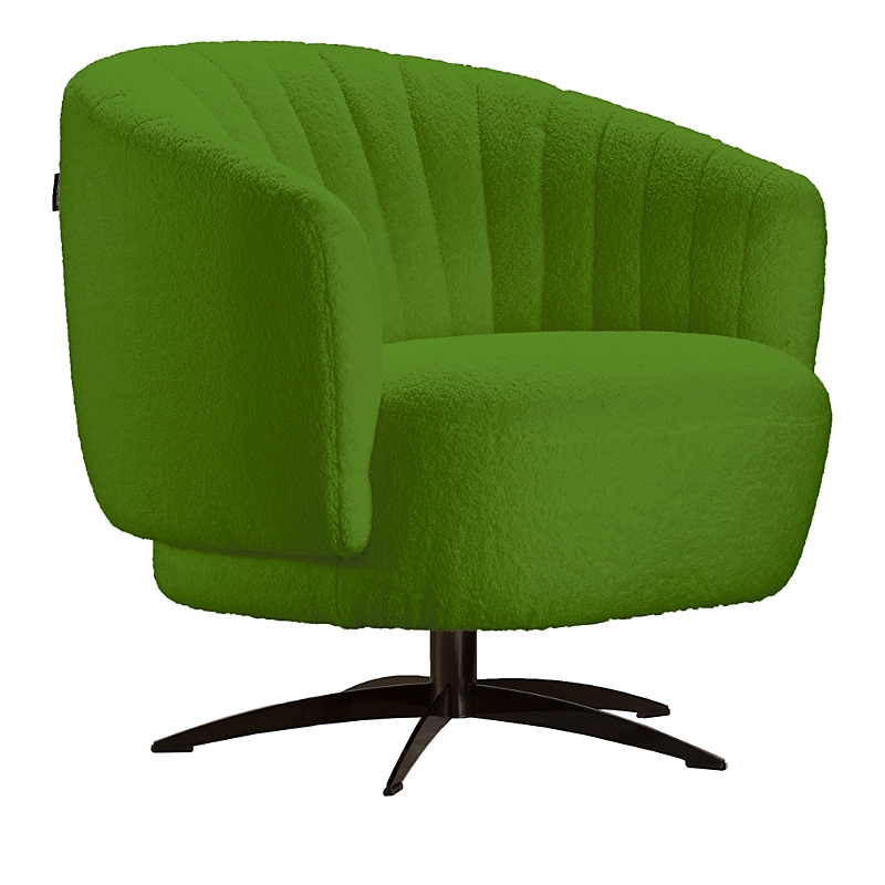 Giuseppe Nicoletti Punto Swivel Chair In Holly Verde Acido