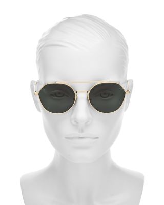 DiorBlackSuit R6U Mirrored Geometric Sunglasses, 54mm