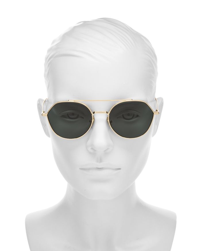 DiorBlackSuit R6U Mirrored Geometric Sunglasses, 54mm