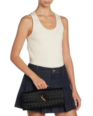 Andiamo Intrecciato Leather Clutch