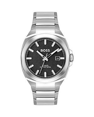 Shop Hugo Boss Walker Watch, 41mm In Black/silver