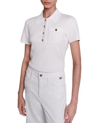 Maje Marniamy Two Tone Knit Top