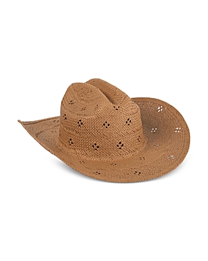 Lack Of Color Desert Rose Straw Hat In Brown