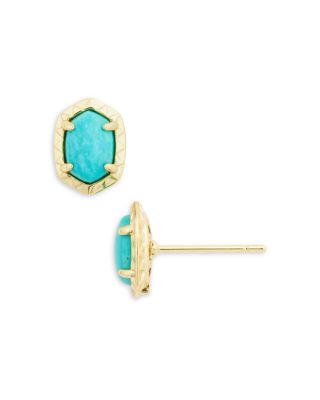Kendra Scott Daphne Large Stone Hexagon Stud Earrings