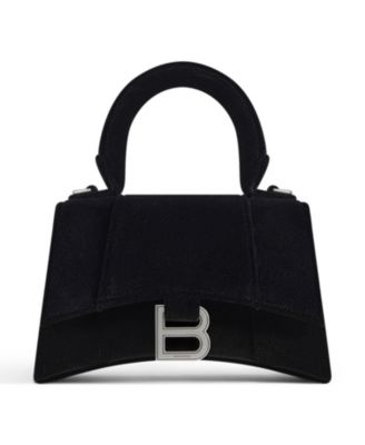 ハンドバッグ BALENCIAGA HOURGLASS XS HANDBAG VELVET JERSEY Balenciaga Hourglass XS Handbag Velvet Jersey | Bloomingdale's