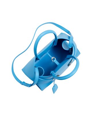 Small Hug Leather Top Handle Bag