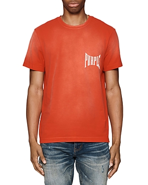 Shop Purple Brand Clean Cotton Jersey Graphic Tee In Red