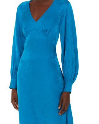 Serpent Jacquard Midi Dress