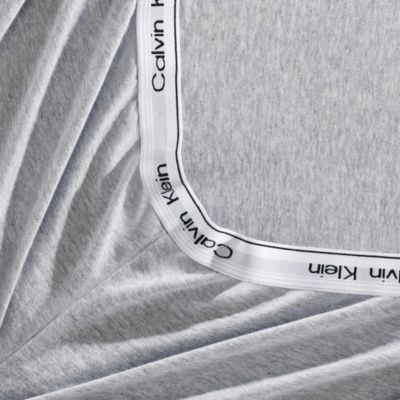 Modern M&amp;eacute;lange Jersey 4 Piece Sheet Set, Queen