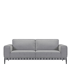 Shop Bloomingdale's Rocco 2 Seat Fabric Sofa - 100% Exclusive In Textured Dove Grey