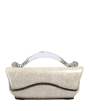 Shop Alexis Bittar Candy Box Lucite Handle Clutch In Opal Pearl