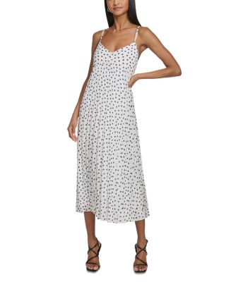 KARL LAGERFELD PARIS - Printed Sleeveless Midi Dress