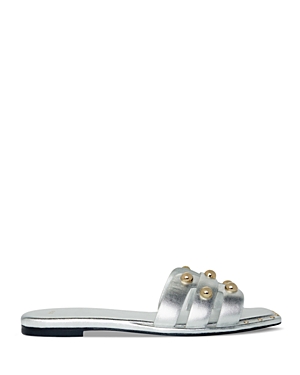 MAJE WOMEN'S FILO SLIP ON STUDDED MULE SANDALS