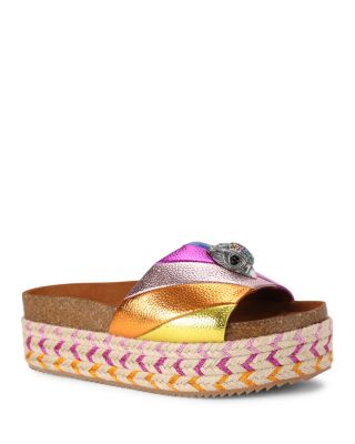 Kurt Geiger London Women's Kensington Eagle Head Espadrille Platform Sandals