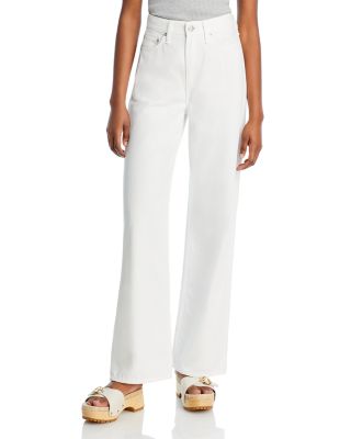 rag & bone - Featherweight Logan High Rise Jeans in Optic White