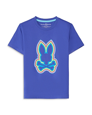 Shop Psycho Bunny Unisex Maybrook Graphic Tee - Little Kid, Big Kid In Royal Blue