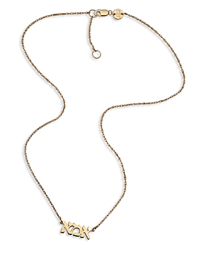 Ima Pendant Necklace in 14K Gold Plated Sterling Silver, 15