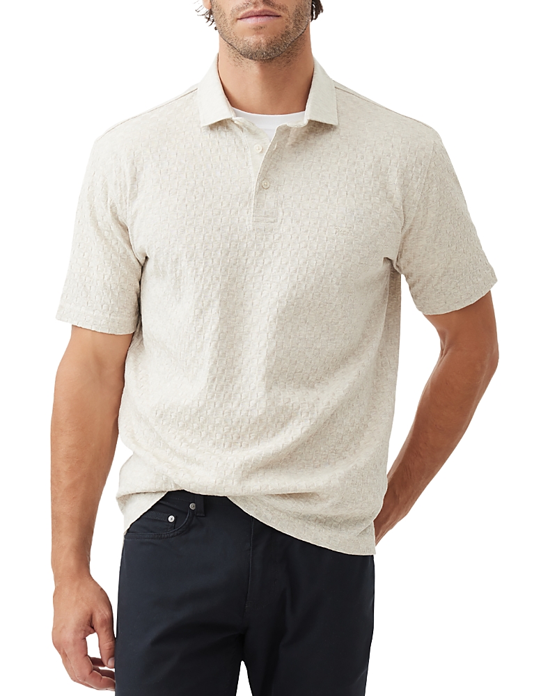 Rodd & Gunn Huntsbury Texture Polo In Ecru