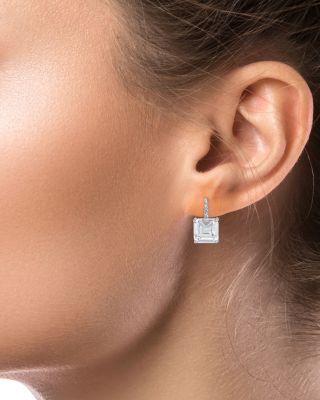Asscher Drop Earrings