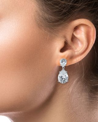 Double Pear Drop Earrings