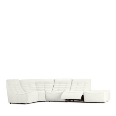 Trattino 5-Piece Power Reclining Fabric Sectional