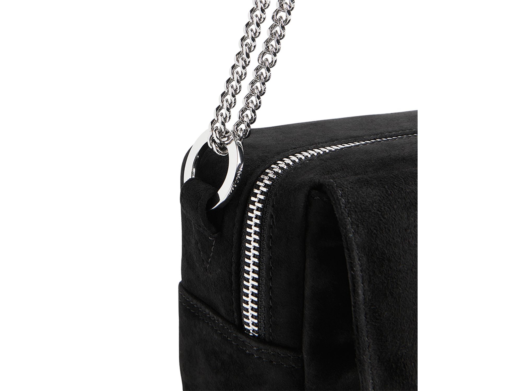 Bibi Suede Mini Bag Zip Crossbody — Image 5
