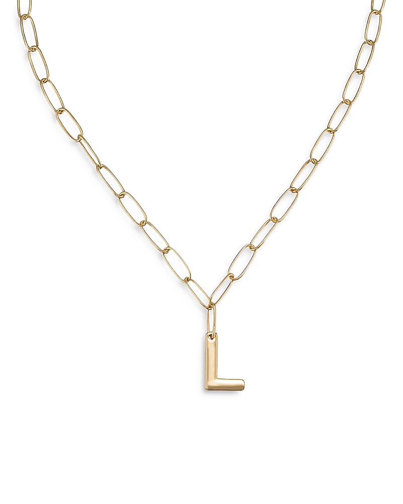 Ettika Paperclip Chain Initial Necklace