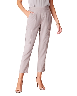 Shop Nic + Zoe Nic+zoe Refined Relaxed Cargo Pants In French Linen