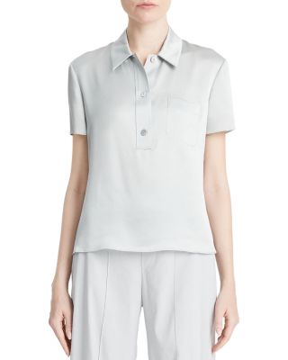 Silk Short Sleeve Polo Shirt