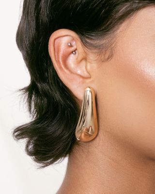 Raindrop Metal Drop Earrings