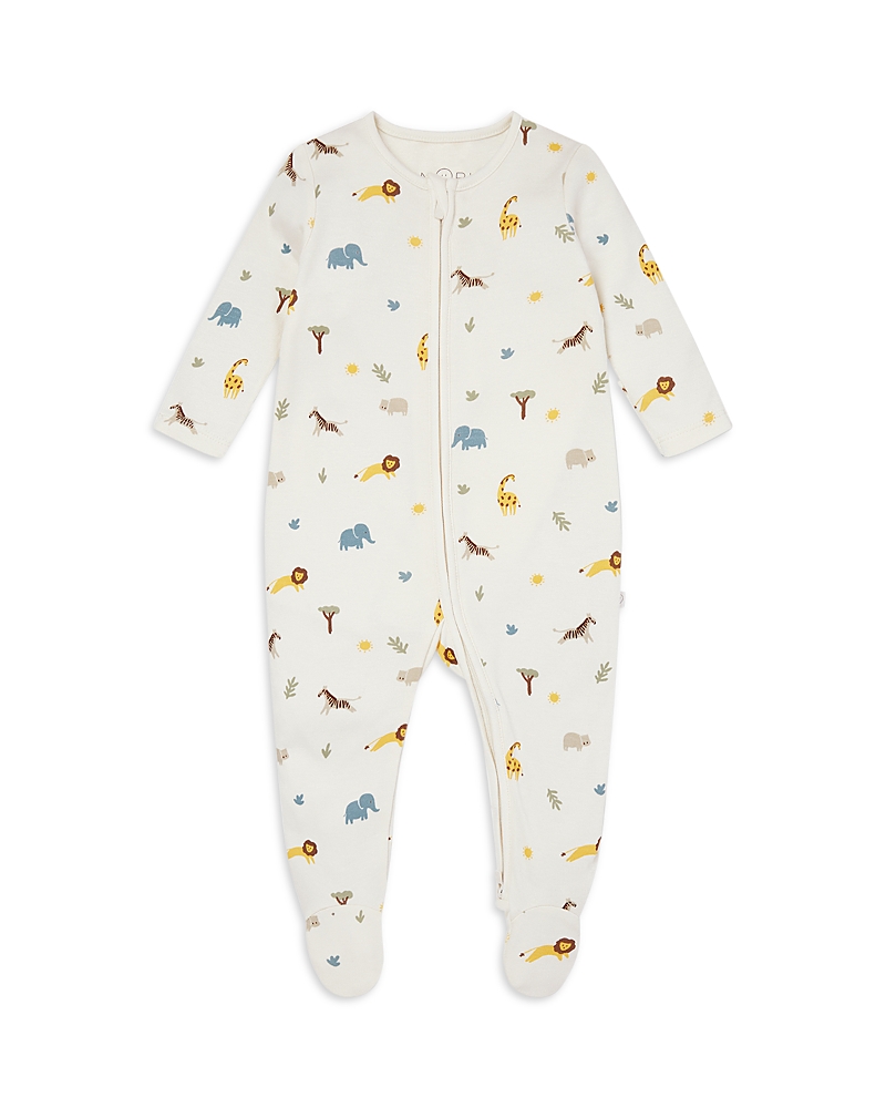 Shop Mori Unisex Print Clever Footie - Baby In Safari