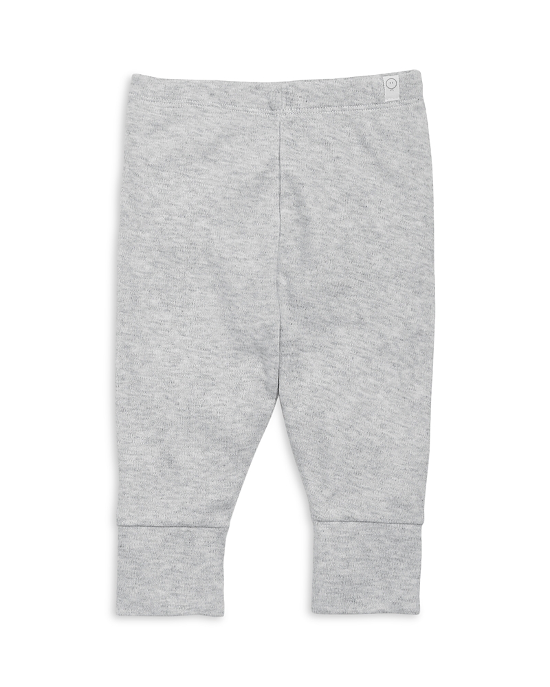 Mori Unisex Everyday Stripe Leggings - Baby In Gray Marl