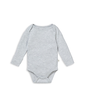 Mori Unisex Long Sleeve Bodysuit - Baby In Gray Marl