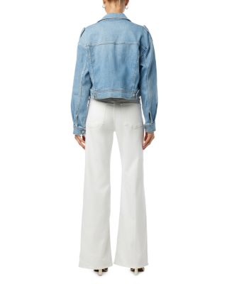 The Lou Lou Mid Rise Wide Leg Jeans in White