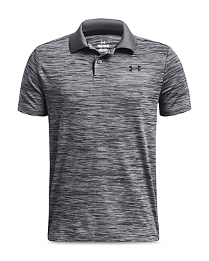 Shop Under Armour Boys' Performance Polo Shirt - Big Kid In Pitch Gray