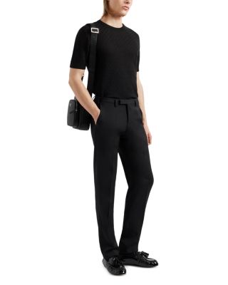 Slim Fit Tropical Wool Trousers